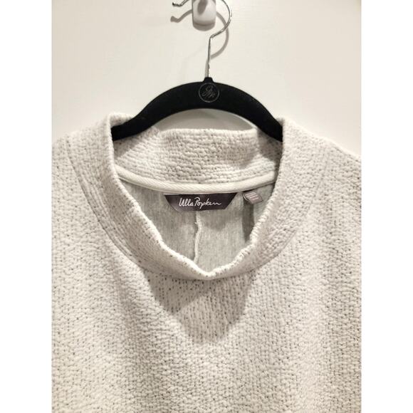 Ulla Popken Lagenlook Tunic Top Sz 3X Women's Mock Collar Midi Sleeve Oversized - Picture 6 of 16